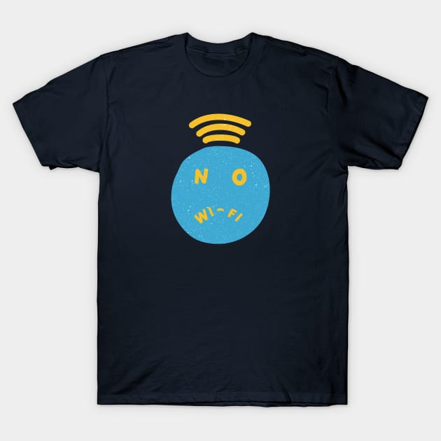 No Wifi T-Shirt by illhamt